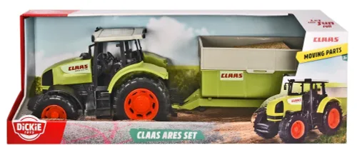 Traktor DICKIE TOYS Farm Claas Ares z przyczepą 203739000