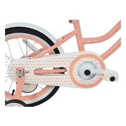 Rower dziecięcy INDIANA Pretty 16 cali dla dziewczynki Brzoskwiniowy