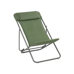 Leżak z zagłówkiem Lafuma Mobilier Maxi Transat Plus BeComfort® - olive green