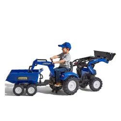 Falk Traktor na Pedały New Holland T8 z Koparką i Przyczepą 3-7 lat