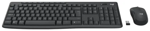 Zestaw klawiatura i mysz Logitech MK370 Business bezprzewodowy szary