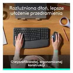 Myszka Logitech M575S bezprzewodowa szara