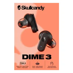 Słuchawki dokanałowe SKULLCANDY Dime 3 Czarny