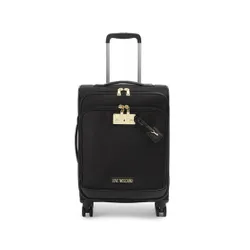 Mała Materiałowa Walizka LOVE MOSCHINO JC5102PP1HL1400A Nero