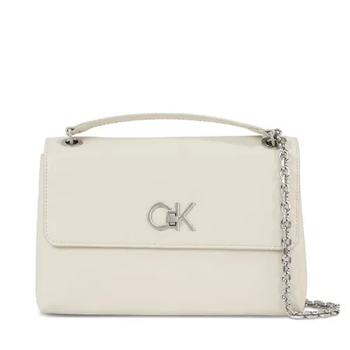 Calvin Klein Re-Lock EW Conv Crossbody Bag K60k611084 DK Ecru PC4