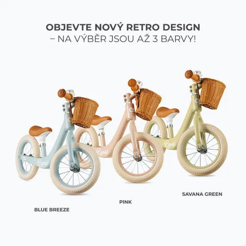 Rowerek biegowy Kinderkraft Rapid 2 pink