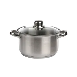 Garnek ze stali nierdzewnej z pokrywką FABIO 2,6 l