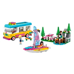 LEGO Friends orman kampı minibüsü ve yelkenli (41681)