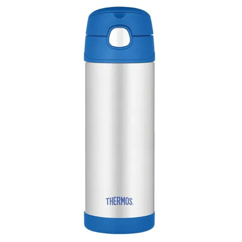 FUNtainer termos dziecięcy ze słomką 470 ml Thermos - niebieski