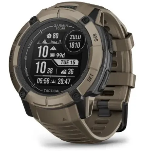 Смарт-часы Garmin Instinct 2x Solar Tactical Edition (светло-коричневый / светло-коричневый ремешок)