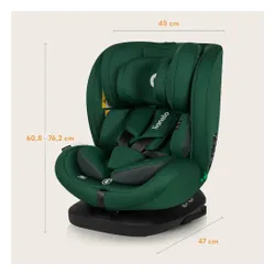 Fotelik samochodowy LIONELO Bastiaan i-Size 40-150 cm (0-36 kg) Zielony