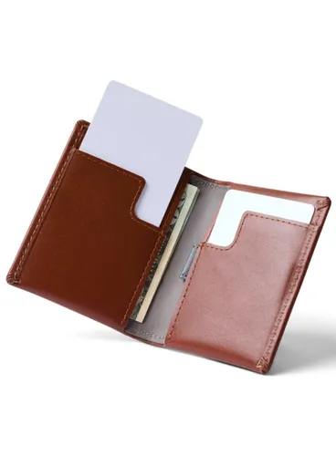 Кожаный кошелек Bellroy Slim Sleeve - sienna