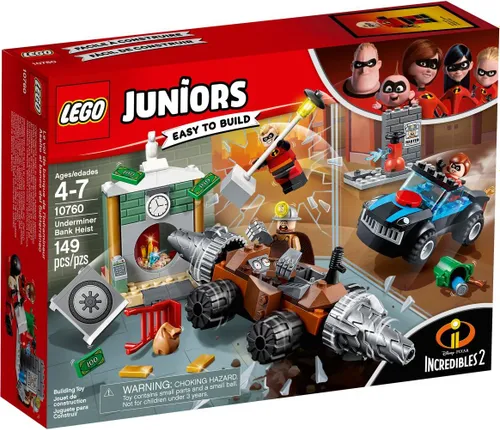 Конструктор Lego Juniors Суперсемейка 2 Подрывашкин грабит банк (10760)