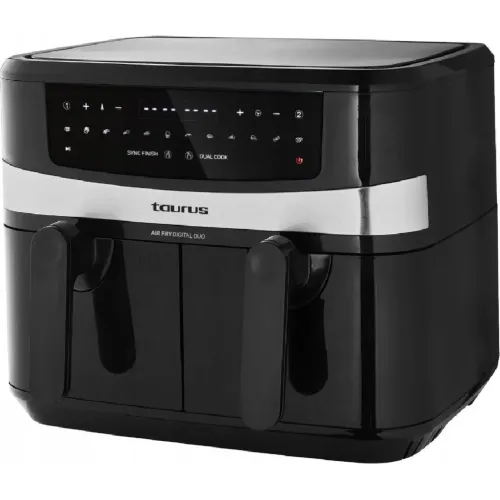 Air Fryer Frytkownica beztłuszczowa TAURUS AF2600D z podwójnym koszem Czarny