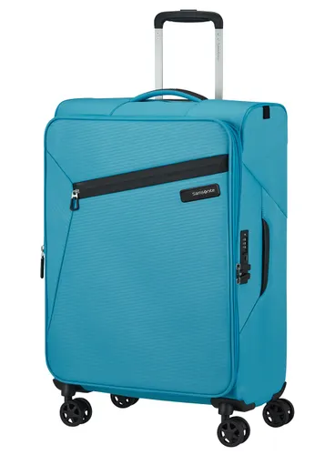 Средний расширяемый чемодан Samsonite Litebeam-ocean blue