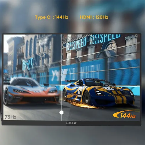 Monitor ZEUSLAP P16KT 16" 2560x1600px IPS 144Hz 3 ms