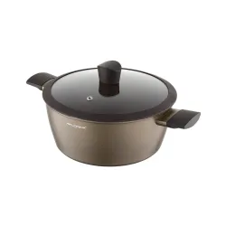 Garnek aluminiowy nieprzywierający z pokrywką FLORINA CAVA 3,6 l