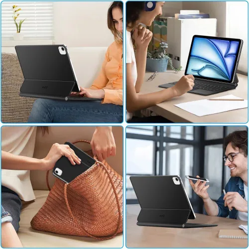 Etui na iPad Air TECH-PROTECT SmartCase Magnetic + Keyboard Czarny Klawiatura