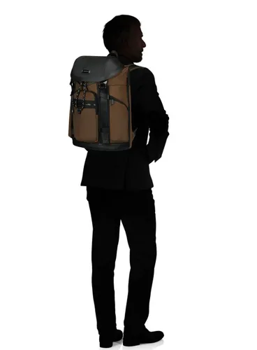 Рюкзак городской Samsonite Relyon Backpack 15,6" с клапаном - коричневый