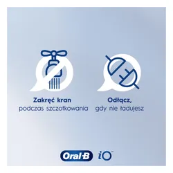 Szczoteczka magnetyczna ORAL-B iO White Clean Czarny (końcówka wybielająca + pokrowiec)