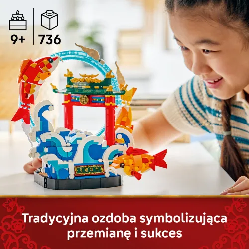 LEGO 80120 Chinese Festivals Karp przeskakujący przez Smoczą Bramę