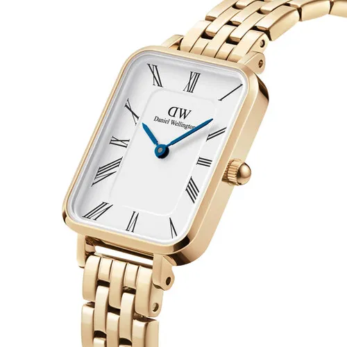 Daniel Wellington Quadro Roman Numerals 5-Link Watch DW00100688 Золото