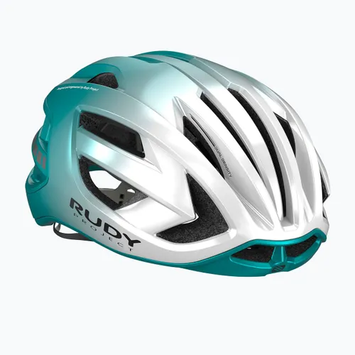 Kask rowerowy Rudy Project Egos pearl/emerald metal matte