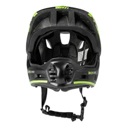Kask rowerowy VAYOX Enduro VA0421GM Zielony Full Face z odpinaną szczęką (rozmiar M)