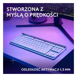 Klawiatura mechaniczna Logitech G515 LIGHTSPEED TKL Biały