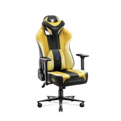 Fotel Diablo Chairs X-Player 2.0 Normal Size Gamingowy do 150kg Skóra ECO Tkanina Dark sunflower