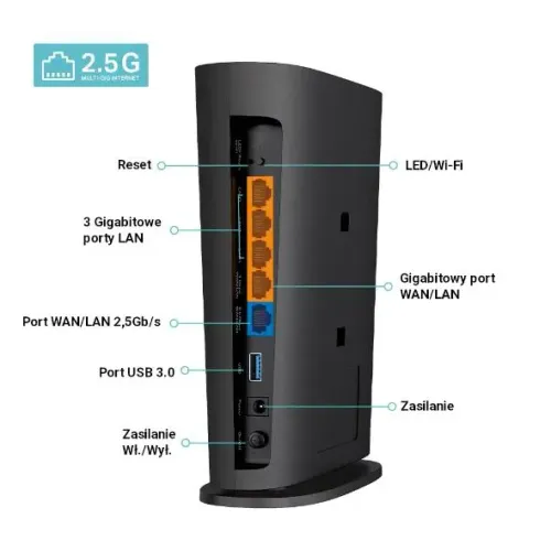 Router TP-LINK Archer AX80 AX6000 Czarny