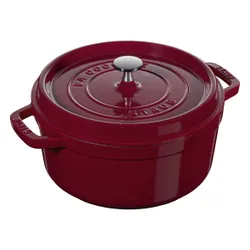 Garnek żeliwny okrągły 3.85 ltr, bordeaux STAUB LA COCOTTE Kasztanowy