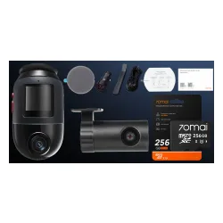 Wideorejestrator 70MAI X800 4K Dual Set +karta pamięci 256GB
