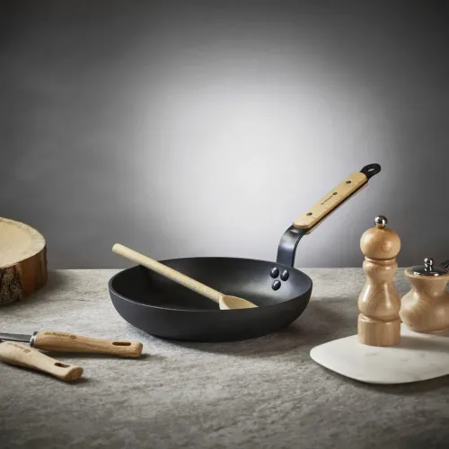 DE BUYER Choc B Bois 24 cm czarna - patelnia nieprzywierająca