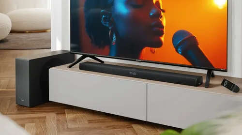 Soundbar SHARP HT-SBW320 Czarny 2.1-kanałowy, Bezprzewodowy Subwoofer, HDMI eARC, Dolby Atmos, Bluetooth, Korektor EQ