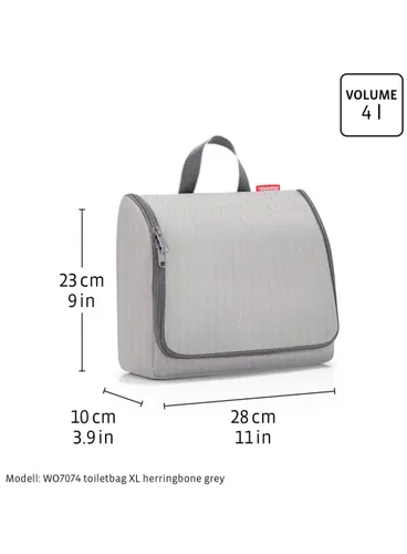 Косметичка / Дорожная сумка Reisenthel Toiletbag XL - herringbone grey