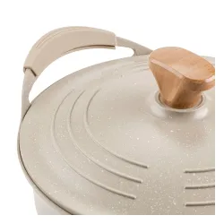 Garnek aluminiowy nieprzywierający z pokrywką FLORINA OSLO 2,8 l
