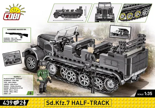 Конструктор COBI Historical Collection Sd.Kfz. 7 Half-Track