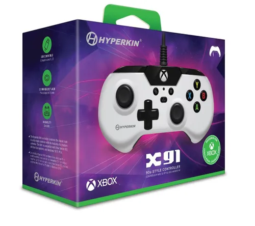 Геймпад Hyperkin X91 Wired Controller White для Xbox, ПК - проводной