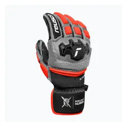 Rękawice narciarskie męskie Reusch Worldcup Warrior GS black/silver/fluo red