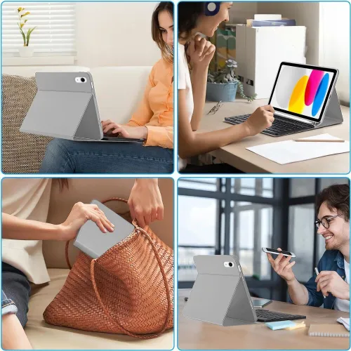 Etui na iPad TECH-PROTECT Sc Pen Szary Klawiatura