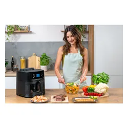 Air Fryer Frytkownica beztłuszczowa AI GÖTZE & JENSEN AF850T by Setti+ WiFi rozpoznawanie potraw i gotowanie na parze