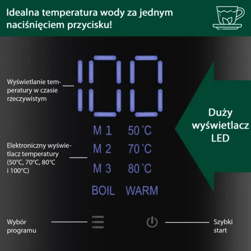 Czajnik ProfiCook PC-WKS 1243 1,7l 2200W Regulacja temperatury