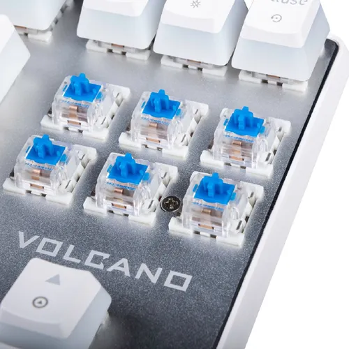 Klawiatura MODECOM Volcano Lanparty RGB Biały