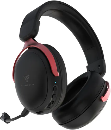 Słuchawki SECRET GEAR SX1 Bezprzewodowe, Nauszne, Dźwięk przestrzenny Czarno-czerwony