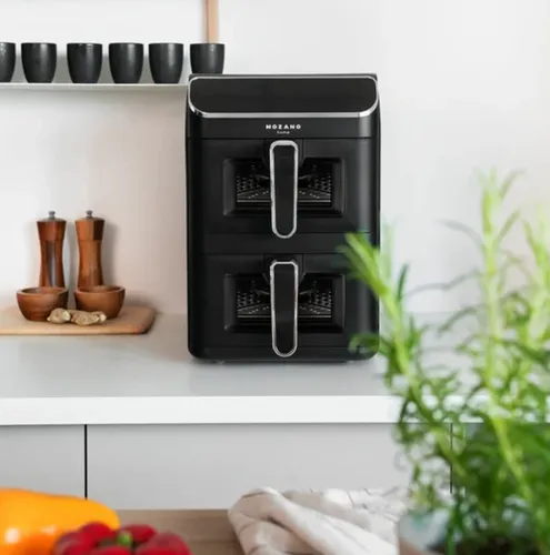 Air Fryer Frytkownica beztłuszczowa MOZANO AirTower Duo 11l z podwójnym koszem 12 automatycznych programów