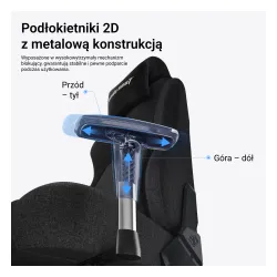 Fotel Anda Seat Phantom 4 L Gray Fabric Gamingowy do 100kg Tkanina Szary