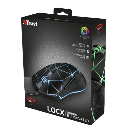 Myszka gamingowa Trust GXT 133 Locx Gaming Czarny