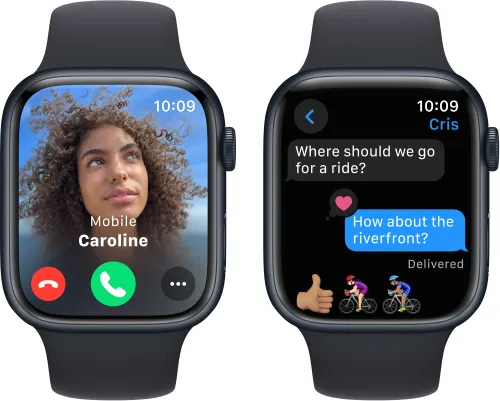 Apple Watch 9 GPS 45mm koperta z aluminium (północ) + pasek sportowy S/M (północ) (CPO)