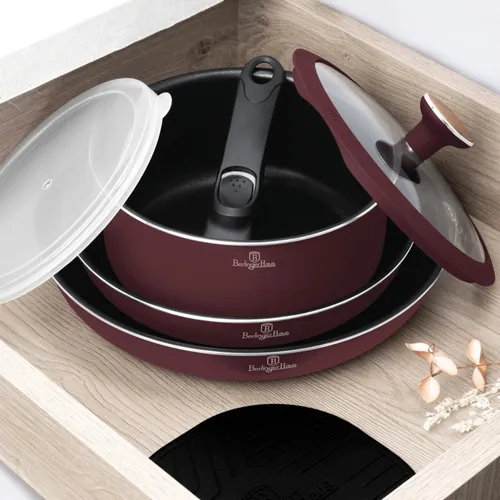 Zestaw patelni i garnków BERLINGER HAUS Leonardo Nordic BH-8418 (13 elementów)